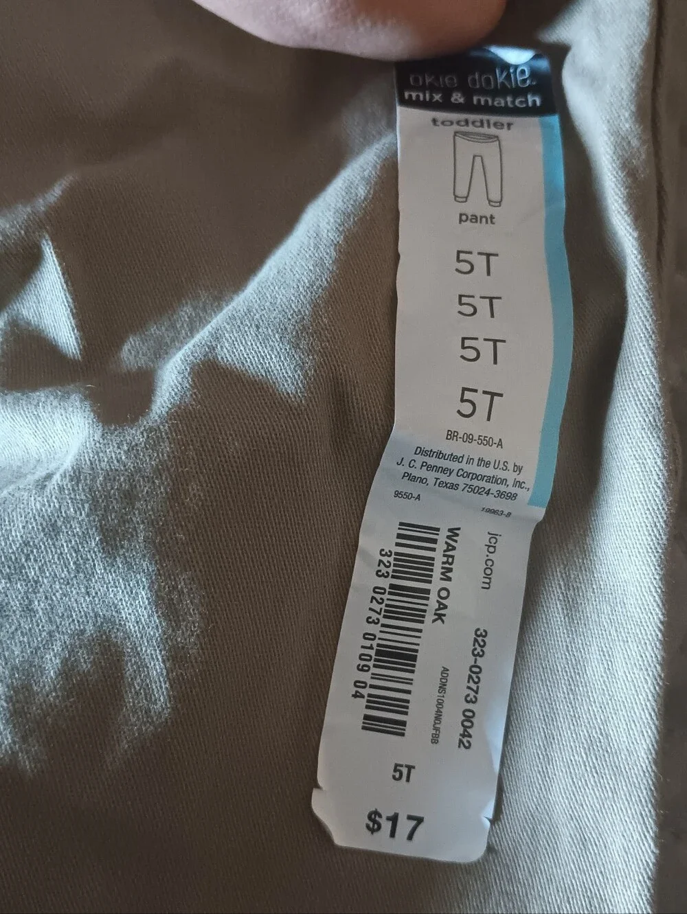 5T Okie Dokie Pants For Toddlers
